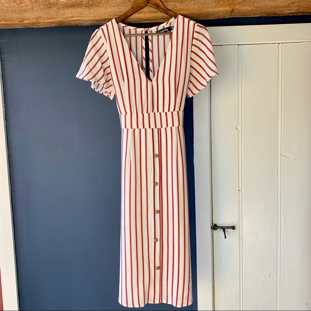Midi striped dress